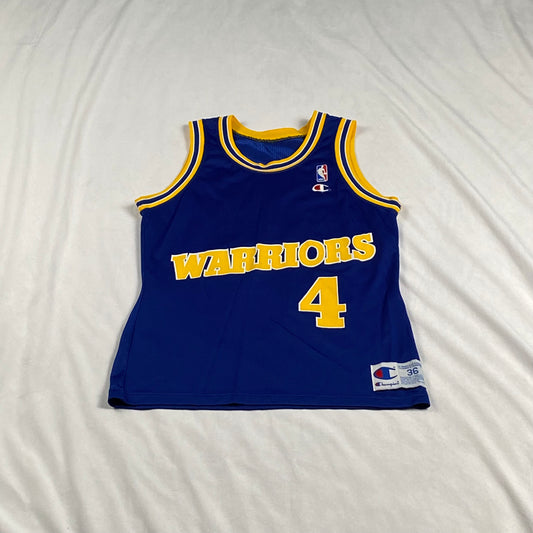 Golden State Warriors Chris Webber 4 Blue Champion Replica NBA Basketball Jersey