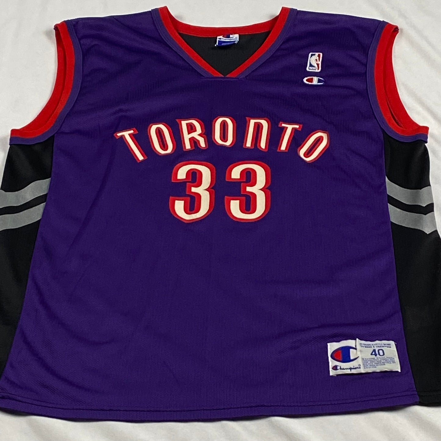 Toronto Raptors Antonio Davis Champion Replica NBA Basketball Jersey